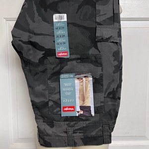 Wrangler 💪 Grey/Black Camo -Tactical Pocket Cargo Pants👖Size - 40 X 30 🆕